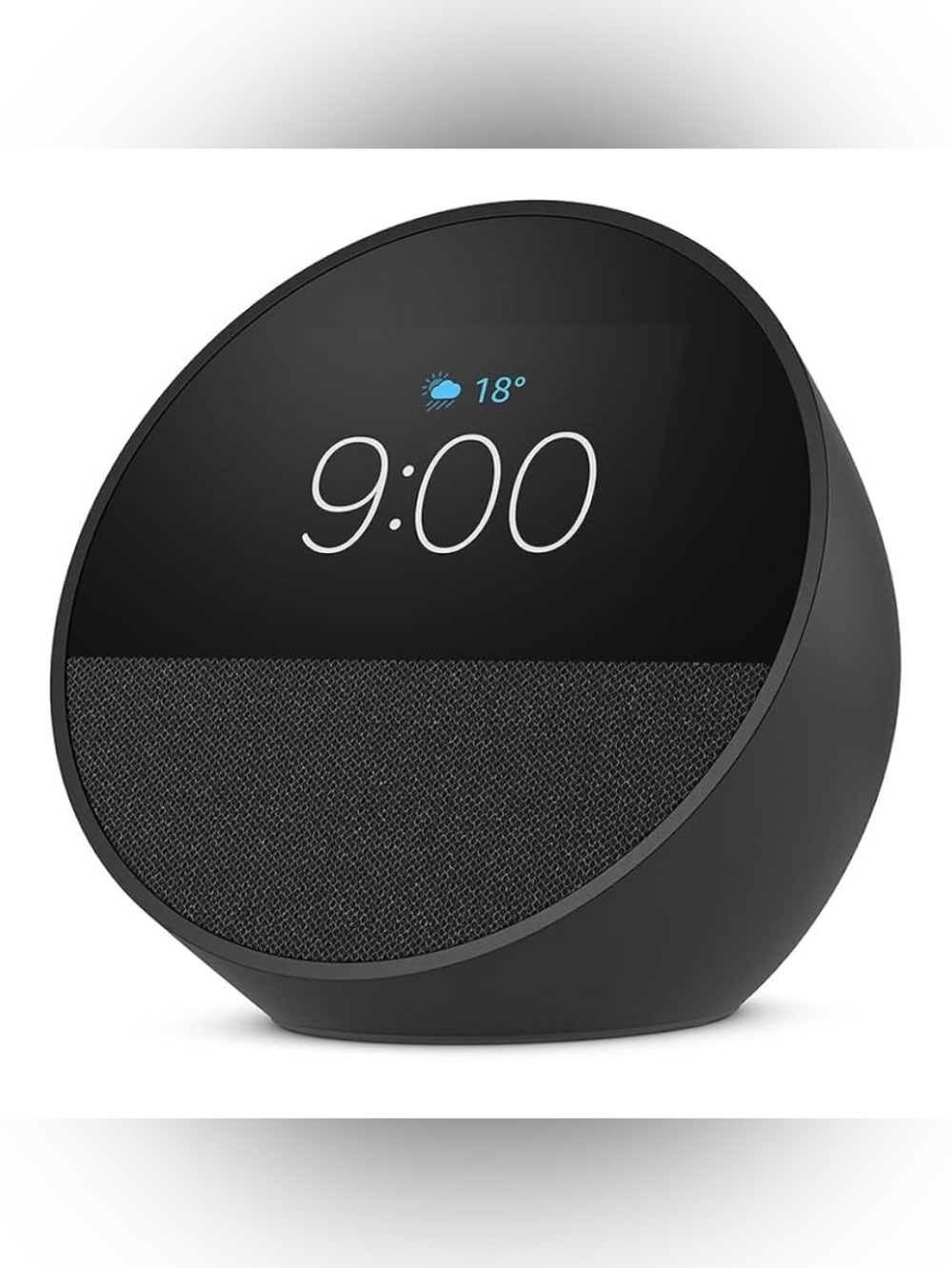 NEW in open box: Amazon Echo Spot (2024 Release) Smart Alarm Clock Alexa - Black